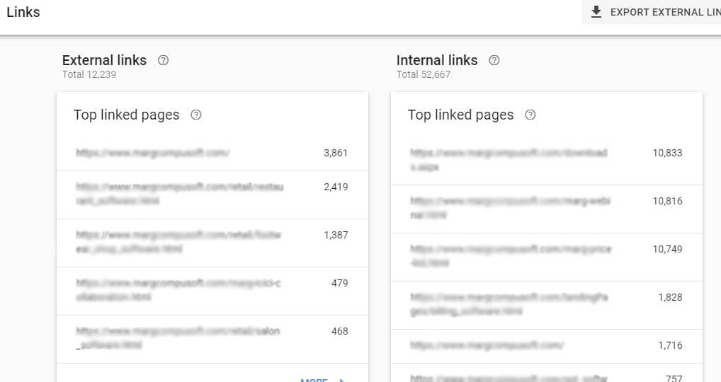How to setup google search console? links overview in search console